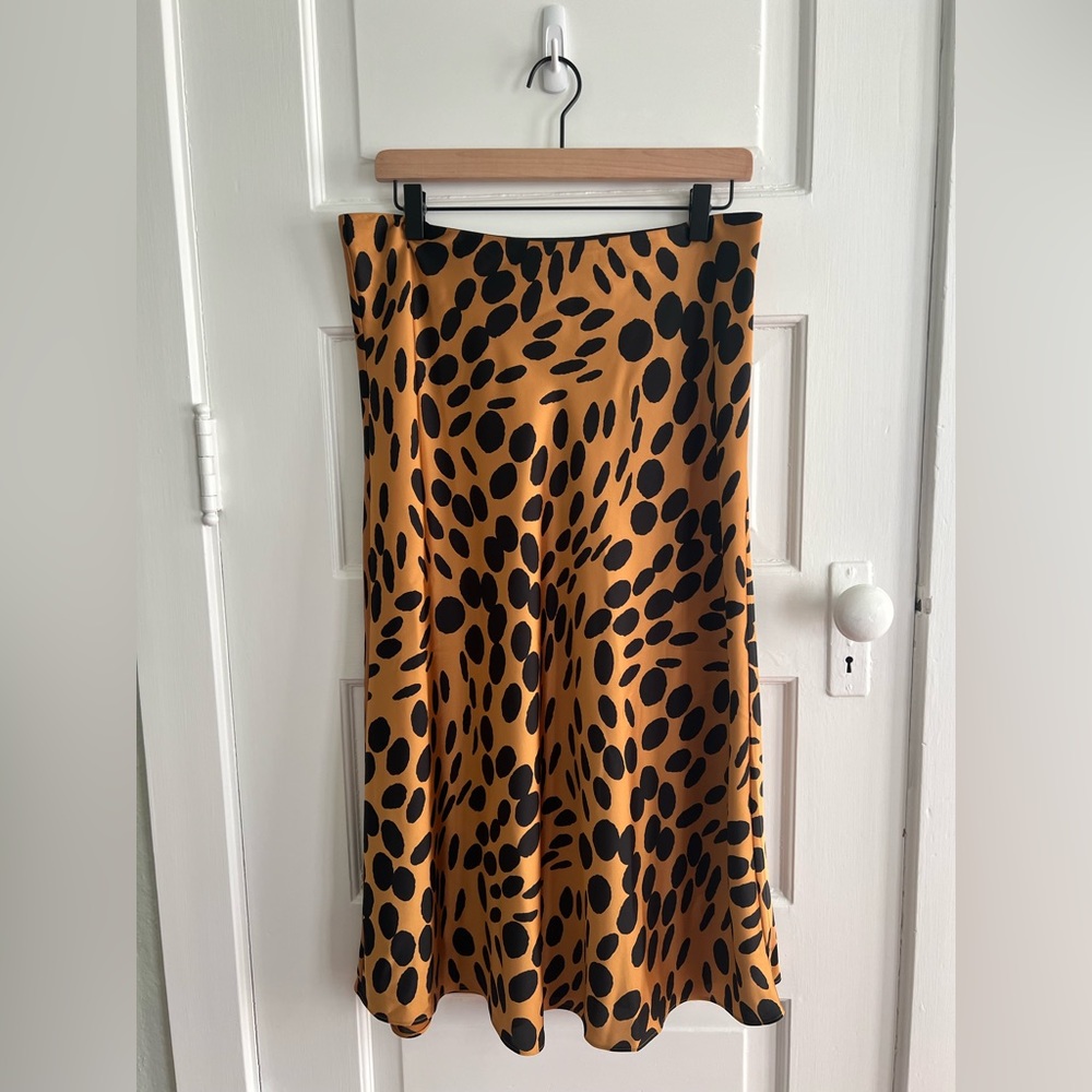 NWT - J Crew Satin Midi Slip Skirt